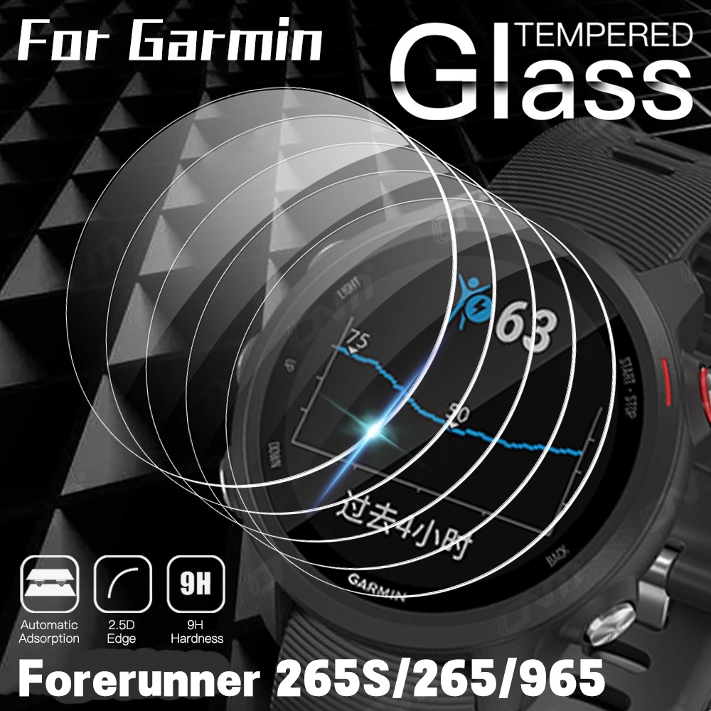 1 Kính Cường Lực 9H Bảo Vệ Toàn Màn Hình Chống Trầy Cho Garmin Forerunner 265S 265 965