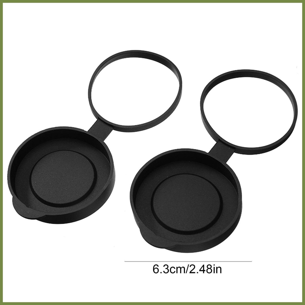 1 Bộ / 2 Nắp Đậy Ống Nhòm 10x42 Bằng Cao Su