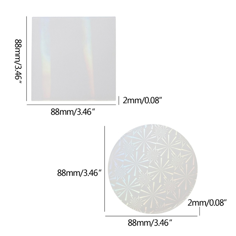 Tấm Silicon Holo cho nhựa, dùng tạo tác phẩm nghệ thuật DIY