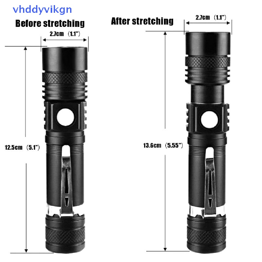 Đèn Pin Chống Thấm Nước Ánh Sáng Vnd Có Thể Sạc Lại Được