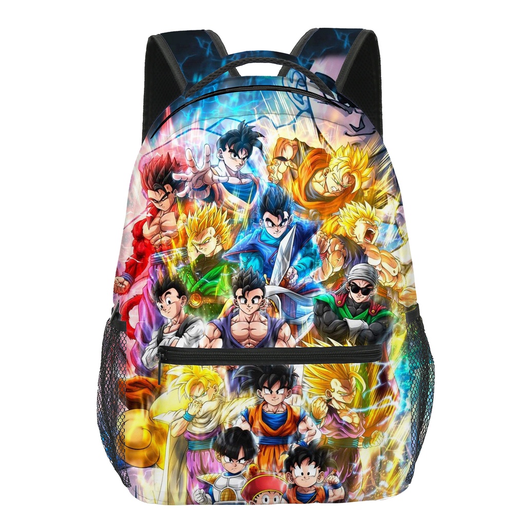 Ba Lô Đi Học Họa Tiết Hoạt Hình Dragon Ball Super Goku Cho Bé