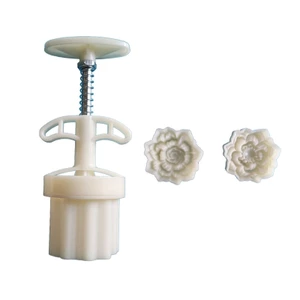 Cc Snow Lotus Flower Cookie Tem Máy Làm Bánh Trung Thu Lễ Hội Bánh Ngọt Dụng Cụ
