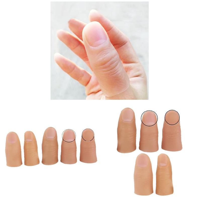5 Chiếc Ngón Tay Ảo Thuật Lừa Giả Mềm Ngón Tay Cái Đầu Cận Cảnh Sân Khấu Thể Hiện Chống Đỡ Đồ Chơi Prank