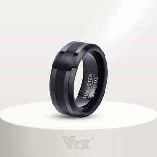 Men's Titanium Steel Wedding Ring by Vnox stores