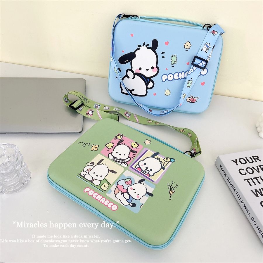Túi Da PU Đựng Laptop Chống Thấm Nước Họa Tiết SpongeBob Dễ Thương Kích Thước 11-13 "