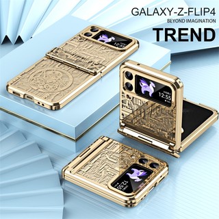 Ốp Điện Thoại Trong Suốt Mạ Điện Sang Trọng Cho Samsung Galaxy Z Flip 4 Z Flip 3 Z Flip4 Flip3