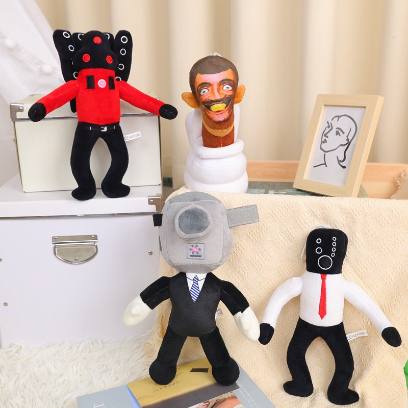 Rytanda Skibidi Toilet plushie Skibidi Toilet plush Thú Nhồi Bông Hình Toilet Skibidi Bosses Vui Nhộn Mới