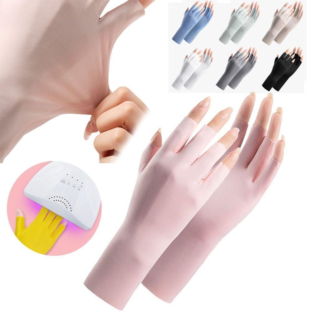 Găng Tay Chống Nắng HOBBYIN, Chống Tia UV với Đèn LED - Bảo Vệ Móng và Da Ngón Tay