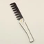THEGIRL8B Răng Rộng Nam Lược, Gấp Di Động Đầu Dầu Lược, Corkscrew Bền Tay Cầm Bằng Thép Không Gỉ Chuyên Nghiệp Làm Tóc Lược Salon