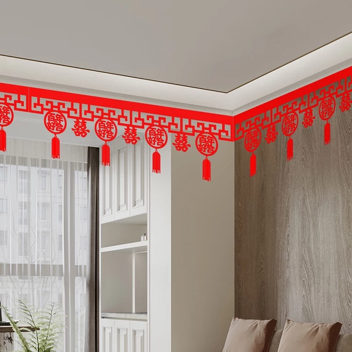 Trang trí phòng ngủ phòng khách bộ bố trí lễ cưới phòng ngủ nhà mới pha cà phê nghệ thuật trần đám cưới/trang trí phòng