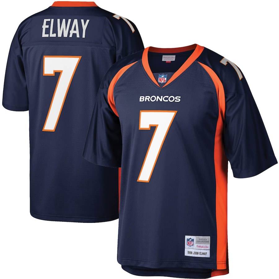 Áo bóng đá retro NFL Denver Broncos Elway - Phiên bản plus size