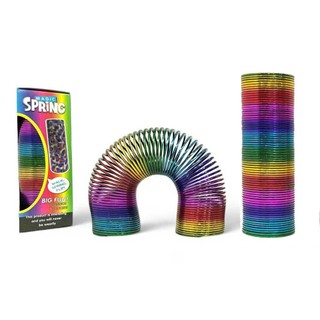 Colorful Circle Spring Plastic Kids Mini Rainbow Magic Spring Toys Coil Spring Toy Kids Educational Shapes Spring Toys