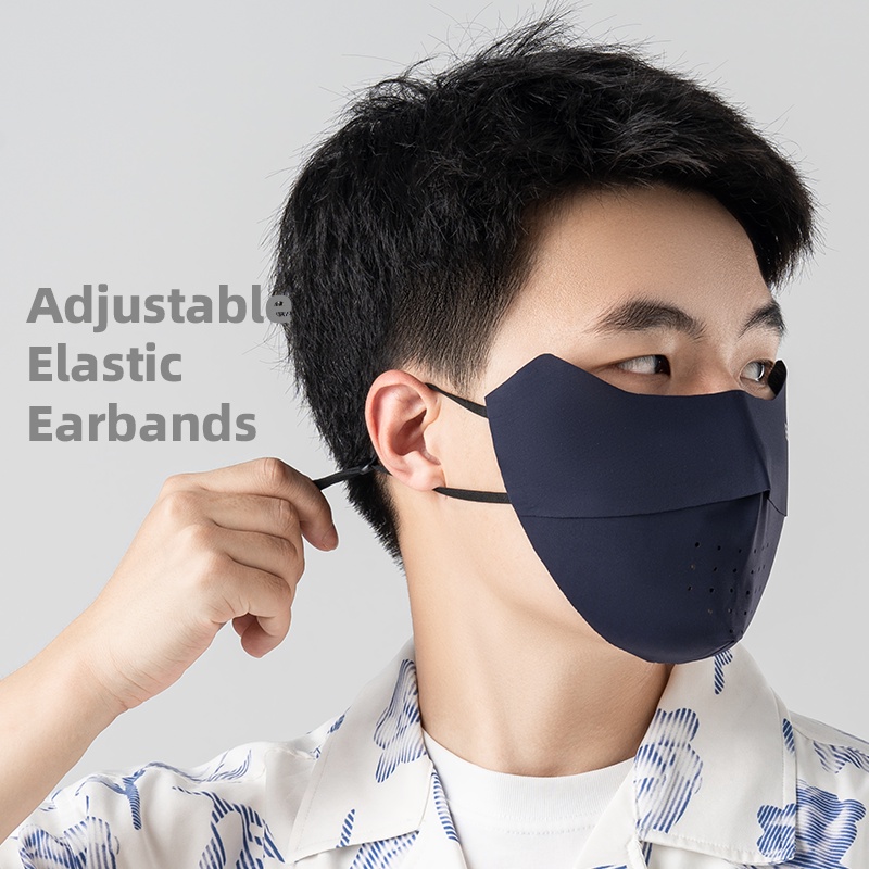 Mặt nạ đi xe đạp Rockbros UV Ice Silk có thể điều chỉnh thoáng khí Mặt nạ liền mạch có thể giặt được