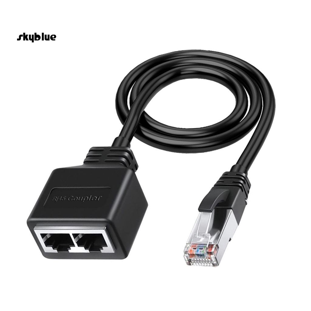 [Sy] Bộ chia mạng Gigabit RJ45 Truyền 1 đến 2 cách 100m Hai thiết bị Truy cập Bộ chia Ethernet Bộ ghép nối Liên hệ phích cắm mô-đun cho văn phòng