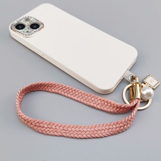 Mobile Dây Đeo Cổ Tay Dạng Ngắn Phong Cách Chanel Cho Điện Thoại