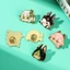 HT3 Anime Genshin Tác Động Men Trâm Chân Dễ Thương Ve Áo Huy Hiệu Phụ Kiện Trang Sức Xiao Wanderer Cyno Tighnari Quà Tặng Để