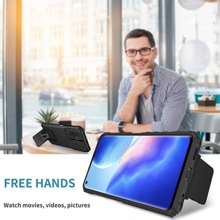Ốp Điện Thoại Siêu Mỏng Chống Sốc Có Thanh Trượt Bảo Vệ Camera Cho OPPO Reno 5 4G / 5G