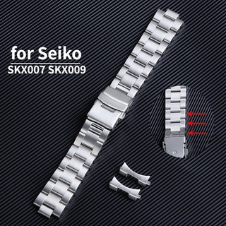 Dây Đeo Đồng Hồ 20mm 22mm Bằng Thép Không Gỉ Chuyên Dụng Cho Seiko SKX007 SKX009