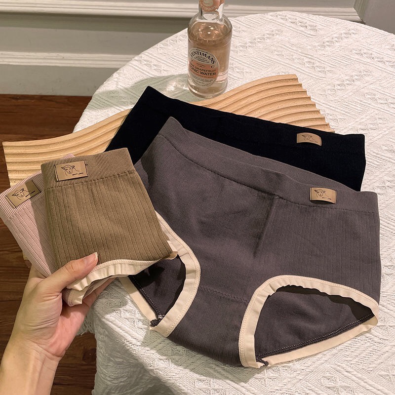Hàng Mới Về Mới Quần Lót Cotton Không Đường May Kháng Khuẩn Độ Co Giãn Cao Thoải Mái Thoáng Khí Cho Nữ