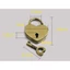 TOPTOOLCX Mini Ổ Khóa Hộp Trang Sức Cưới Du Lịch Khóa Chìa Khóa