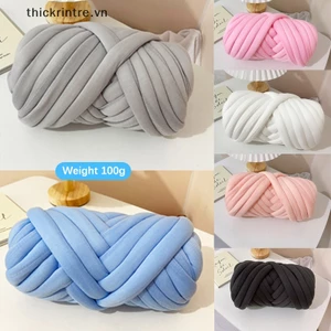 DÍ Siêu Dày Chăn Làm Bằng Tay Sợi -Dây Lấp Lánh Vải Cotton Dày Dây Len Iceland DIY Tay Dệt Thô VN