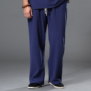 Quần Jogger Nam Vải Lanh Cotton Ống Rộng 9XL 7XL 8XL 5XL