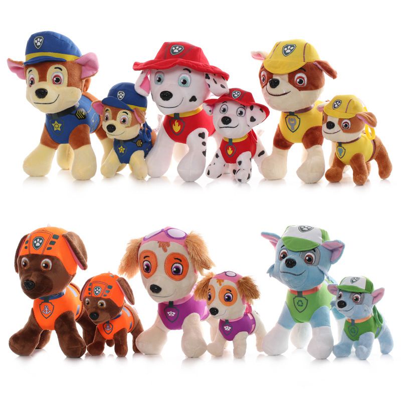 20cm Đồ Chơi Chú Chó Cứu Hộ Nhồi Bông PAW PATROL Dễ Thương Cho Bé