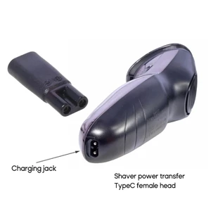 OXXGGKAO USB C sang 2 Pin Đầu Nối Nguồn Đa Năng 5V Loại C sang 2 Pin Jack Cắm Bộ Chuyển Đổi Sạc Cho Dao Cạo
