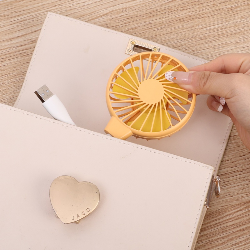 Quạt USB Mini Xoay 360 Độ Tiện Dụng° Quạt Làm Mát Di Động Tùy Chỉnh Không Gây Tiếng Ồn Kèm Sạc USB Tiện Dụng Cho Laptop / Máy Tính Bảng / Pin Sạc Dự