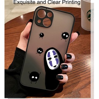 Ốp Điện Thoại Di Động Cảm Giác Da Mềm Chống Sốc Spirited Away Totoro No Face Man Cho Apple iPhone 14 13 12 11 PLUS PRO MAX MINI 6 6S 7 8 PLUS iPhone X XS XR X MAX SX MAX SE2020 SE2022