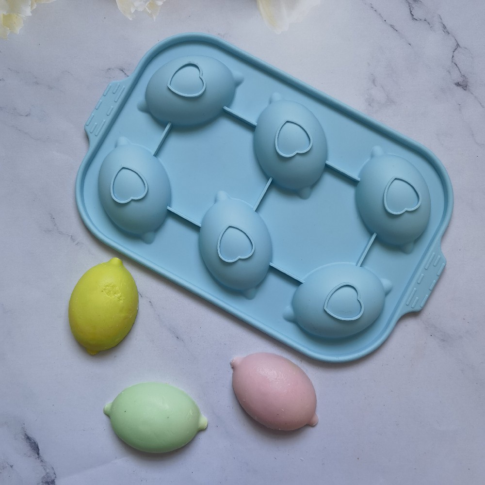 Khuôn silicone Làm Bánh 6 Ngăn Tiện Lợi
