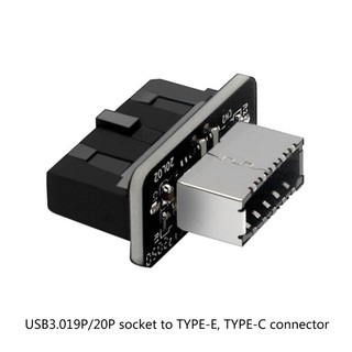 Bộ chuyển đổi bảng điều khiển phía trước USB chất lượng cao Bang - Type-E Female sang USB 3 0 19 PIN Male Adapter Bộ chia đầu dọc bên trong