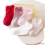 Mgg-toddler Tất mắt cá chân bé gái Tất Cotton mỏng mềm mại Tất mùa hè có nơ cho trẻ sơ sinh