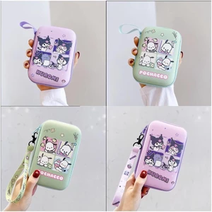 Túi Đựng Sạc Dự Phòng Dây Cáp USB Chống Thấm Nước Họa Tiết Pochacco Kuromi Hoạt Hình Dễ Thương Ốp