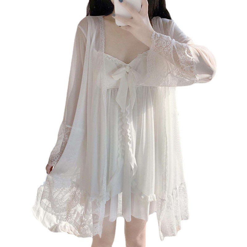 Mùa Hè Sexy Sling Sleepy Dress - Đầm Ngủ Ren Nữ Có đệm Ngực - Đồ Ngủ Quyến Rũ Tình Dục Trang Chủ [lzf0703]