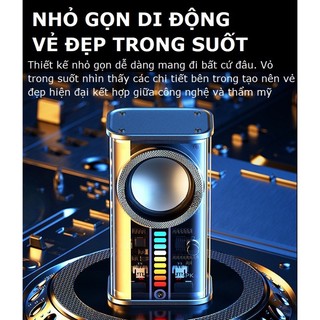 Loa Bluetooth Mini K07 Thiết Kế Trong Suốt đèn Led độc đáo,loa Không Dây Cầm Tay Nhỏ Gọn âm Thanh Hay Bass Chất