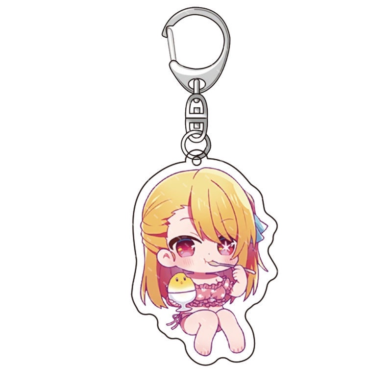 HK1 Oshi no Ko Móc Khóa Anime Móc Khóa Acrylic Dễ Thương Túi Mặt Dây Chuyền Hoạt Hình Ai Hoshino Ruby Aquamarine Quà Tặng Cho Trẻ Em Thu Thập