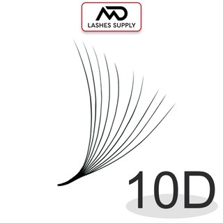 Mi fan 10D độ cong C - CC - D, độ dày 0.7 - 1 hộp 1000 fan - dụng cụ nối mi