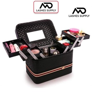 Cốp trang điểm MD LASHES, nối mi, nail, phun săm, Cốp đựng đồ trang điểm(chỉ có cốp màu đen y hình)
