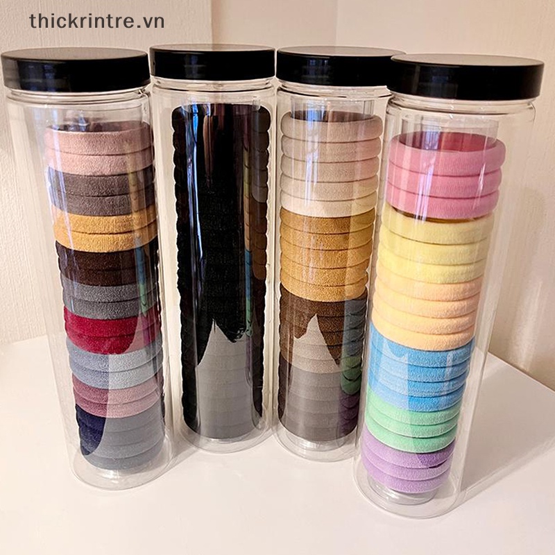Set 20 Dây Buộc Tóc Cao Su Co Giãn In Họa Tiết Hoạt Hình Màu Kẹo Cho Nữ