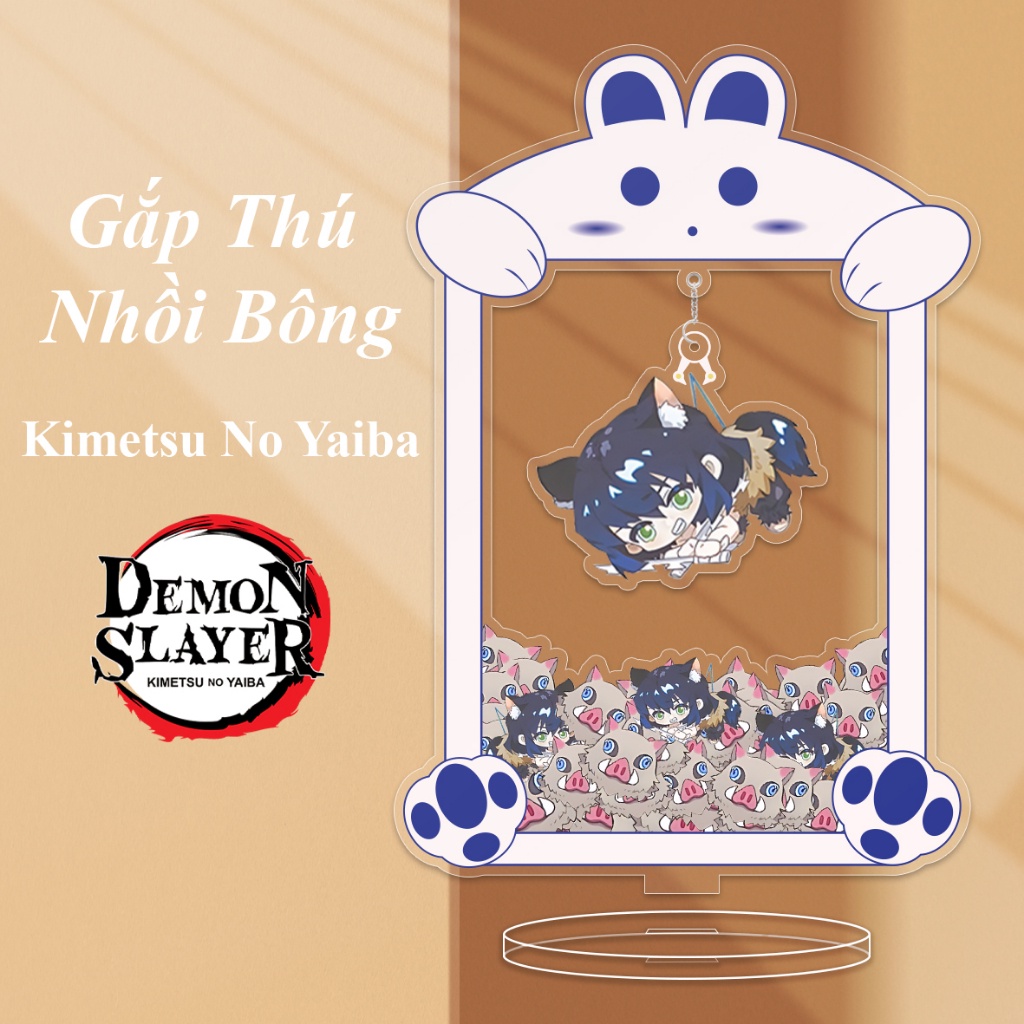 Mô Hình Gắp Thú Nhân Vật Anime Thanh Gươm Huỷ Diệt Standee Kimetsu No Yaiba Standee Chibi Có Kèm Thêm Móc Khoá