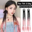 Tóc Giả Tết Dây Cột Gồm 3 Dây Tết Màu OMBRE (giá 1 bên) Phong Cách Hàn Quốc QiQiShop