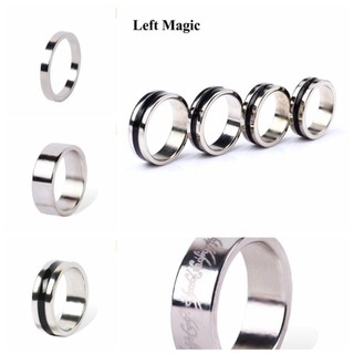 CODECOVED Nhẫn tròn màu đen, Đạo cụ ma thuật Nhẫn ma thuật, Vui nhộn Cận cảnh Magia Vòng tròn màu đen bền Nhẫn mạnh Trẻ em Người lớn Quà tặng
