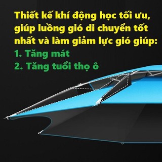 Ô Câu Cá Cao Cấp Xanh, Che Nắng Che Mưa Chống Tia UV Cực Tốt Và Có Thể Bẻ Cong