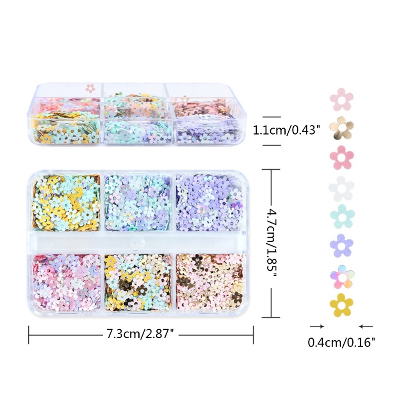 Richh Glitter Flakes Confetti Nhựa Làm Đầy Nhựa Epoxy Khuôn Chất Làm Đầy Móng Tay Kim Sa Lấp Lánh