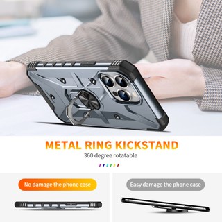 Ốp Điện Thoại Cứng Mỏng Chống Sốc Chống Rơi Kèm Móc Xỏ Ngón Cho iphone 12 11 Pro Max