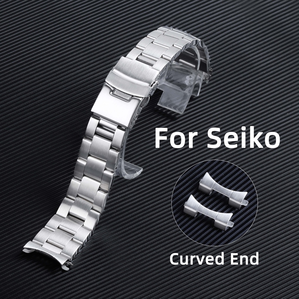 Dây Đeo Đồng Hồ Bằng Thép Không Gỉ 20mm 22mm Cao Cấp Sang Trọng Cho Seiko SKX009