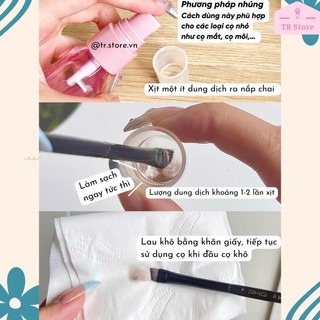 Xịt vệ sinh cọ trang điểm khô, rửa cọ makeup khô Gecomo 75ml