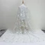 Vải gạc đính cườm Ngọc trai Sequin thêu DIY Váy cưới Vải