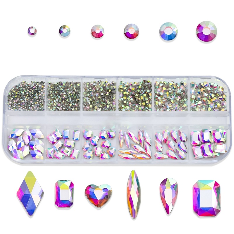 ⚝⚝Richh Đá Nhiều Hình Dạng Đính Trang Trí Móng Tay Nghệ Thuật Charms